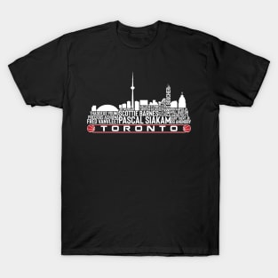 Toronto Basketball Team 23 Player Roster, Toronto City Skyline T-Shirt